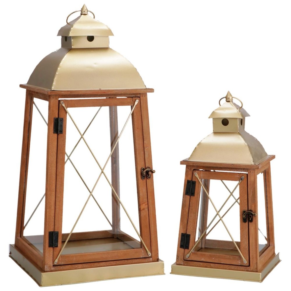 SET 2 LANTERNE PORTA CANDELA O